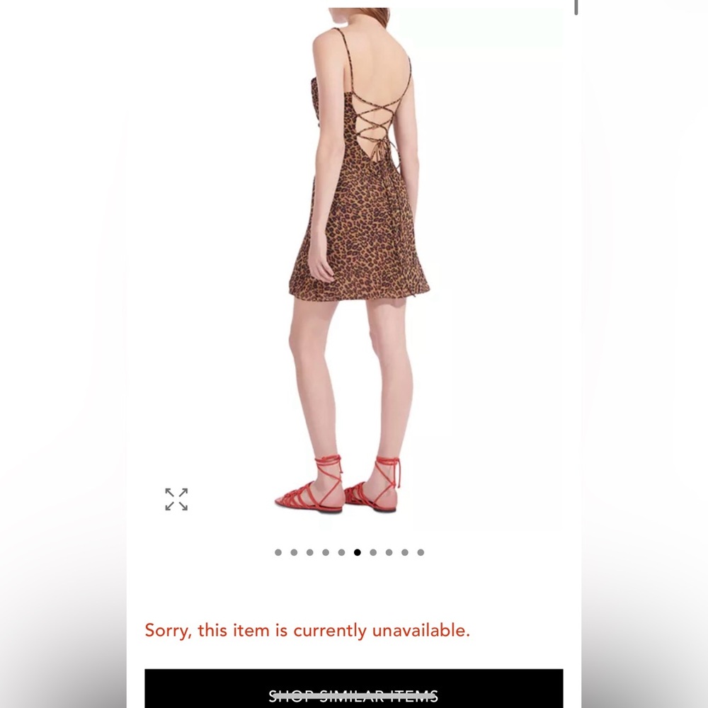 STAUD Bellamy Leopard Print Mini Dress - Picture 3 of 7
